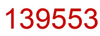 Number 139553 red image