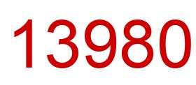 Number 13980 red image