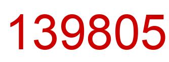 Número 139805 imagen rojo