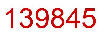 Number 139845 red image