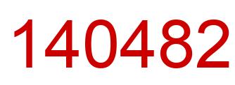Number 140482 red image