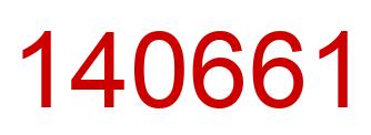 Number 140661 red image