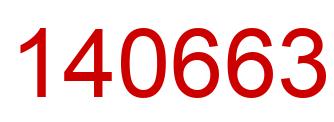 Number 140663 red image