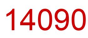 Number 14090 red image