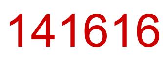 Number 141616 red image