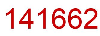 Number 141662 red image