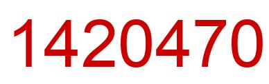 Número 1420470 imagen rojo