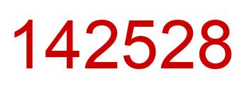 Número 142528 imagen rojo