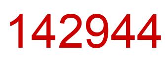 Number 142944 red image