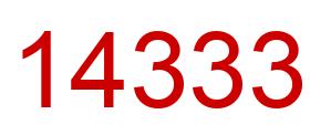 Número 14333 imagen rojo