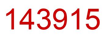 Number 143915 red image