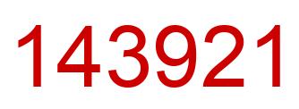 Number 143921 red image