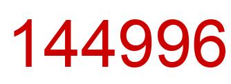 Number 144996 red image