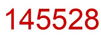 Número 145528 imagen rojo