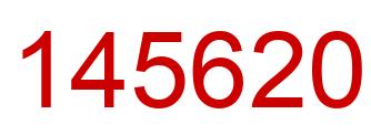 Número 145620 imagen rojo
