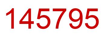 Number 145795 red image