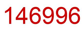 Number 146996 red image