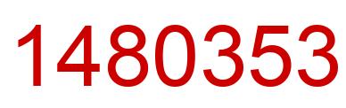 Number 1480353 red image