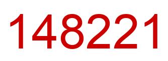 Number 148221 red image