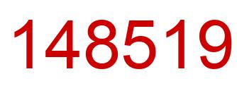 Number 148519 red image