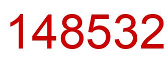 Number 148532 red image