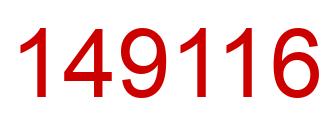 Número 149116 imagen rojo