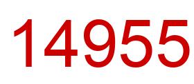 Number 14955 red image