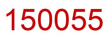 Number 150055 red image