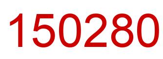 Number 150280 red image