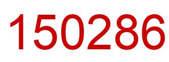 Number 150286 red image