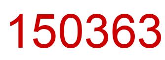 Number 150363 red image