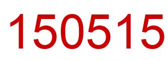 Número 150515 imagen rojo