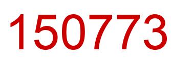 Number 150773 red image