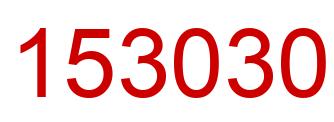 Número 153030 imagen rojo