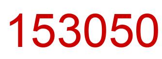 Número 153050 imagen rojo