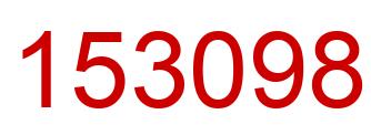 Número 153098 imagen rojo