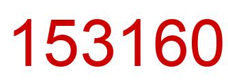 Number 153160 red image