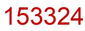 Número 153324 imagen rojo
