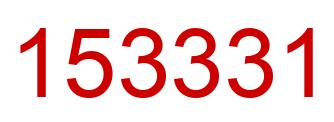 Número 153331 imagen rojo