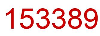 Número 153389 imagen rojo