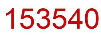 Número 153540 imagen rojo