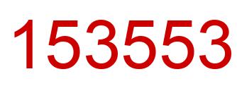 Number 153553 red image