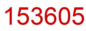 Number 153605 red image