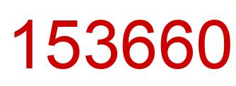 Number 153660 red image