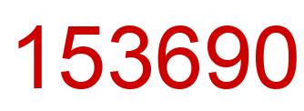 Number 153690 red image