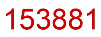 Number 153881 red image