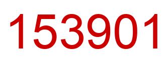 Number 153901 red image