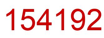 Número 154192 imagen rojo