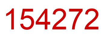 Number 154272 red image