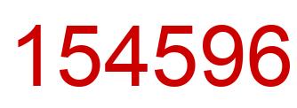 Number 154596 red image